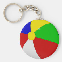 BEACH BALL KEY CHAIN