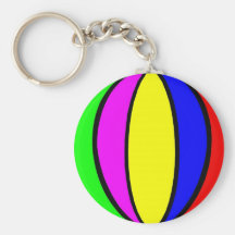 Beach Ball Keychain