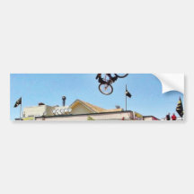 Beach Bike Jumping Bumper Stickers