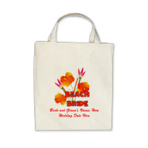 Beach Bride Wedding Tote Bag