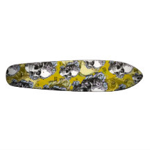 Beach Bum Skull Board. Custom Skate Board