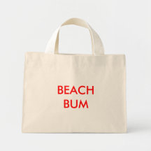 BEACH BUM TOTE BAGS
