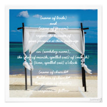 beach canopy Invitation
