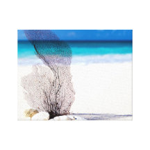 Beach Canvas Stretched Canvas Print