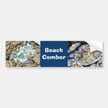 Beach Comber bumper stickers Rocks Agates Fossils