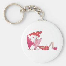 beach girl key chain