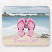 Beach Girl Mouse Mat