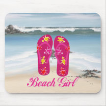 Beach Girl Mousepads