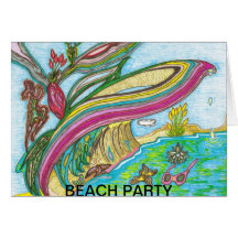 Beach Party Card