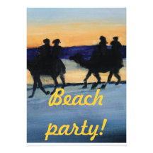 Beach party!! custom announcement