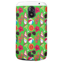 Beach Party Flip Flops Sunglasses Beach Ball Green Samsung Galaxy Nexus Cases