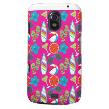 Beach Party Flip Flops Sunglasses Beach Ball Pink Galaxy Nexus Case
