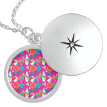 Beach Party Flip Flops Sunglasses Beach Ball Pink Custom Jewelry