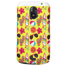 Beach Party Flip Flops Sunglasses BeachBall Yellow Samsung Galaxy Nexus Covers