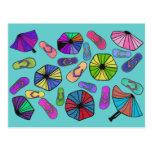 Beach Party Fun Post Card