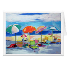 beach party greeting card