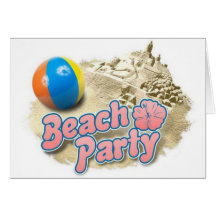 Beach Party Greeting Cards