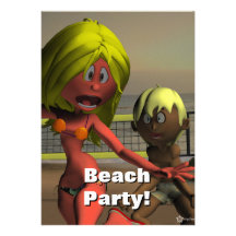 Beach Party Invite