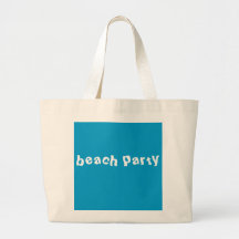 beach party tote bags