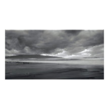 Beach seascape customized photo card