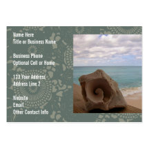 Beach Seashell Business Card Template
