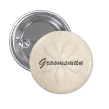 Beach Serenity Groomsman Button