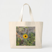 Beach Sunflower Tote Bags