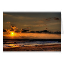 Beach Sunrise Greeting Cards