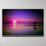 Beach sunset print