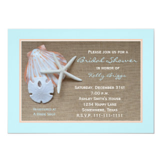 Beach themed wedding shower invitation wording