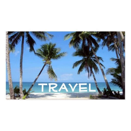 beach, Travel Business Card Templates