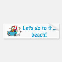 Beach Trip Bumper Sticker