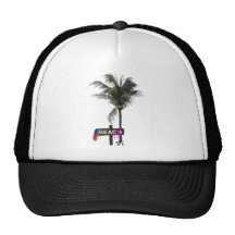 beach trucker hat