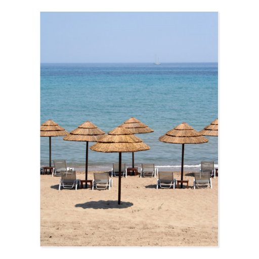 Beach Umbrellas Post Cards