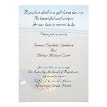 Beach Wedding Invitation