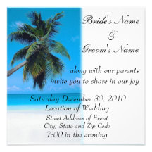 Beach Wedding Invitation
