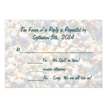 Beach Wedding RSVP Personalized Invite