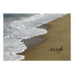 Beach Wedding RSVP Response Card Custom Invitation