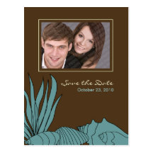Beach Wedding Save the Date Photo Postcard