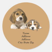 Beagle Buddies Address Label Stickers