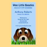 Beagle Dog Breeder Business Cards business cards