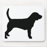 Beagle Dog (in black) Mousemats