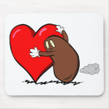 Bean_Heart Mouse Pads