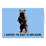 Bear arms Grizzly Bear Cards