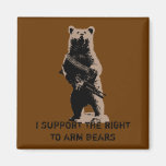 Bear arms Grizzly Bear Fridge Magnets