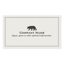Bear Business Card