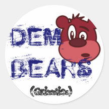 bear-cartoon-1, DEM BEARS Stickers