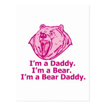 Bear Daddy Postcard