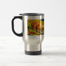 Bear embroidery design mug
