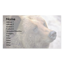 Bear Head Business Card Templates